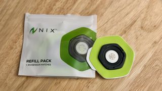 Nix Biosensor and a bag of refill stickers